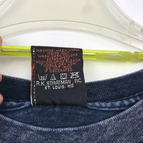 Harley Davidson Manatee River Bradenton FL M Blue Tshirt Short Sleeve Crew Neck - Picture 6 of 9